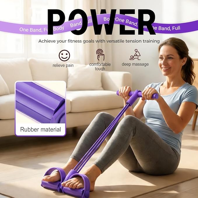 Home Gym Youtube - 2026 Upgrade Foot Pedal Resistance Band,