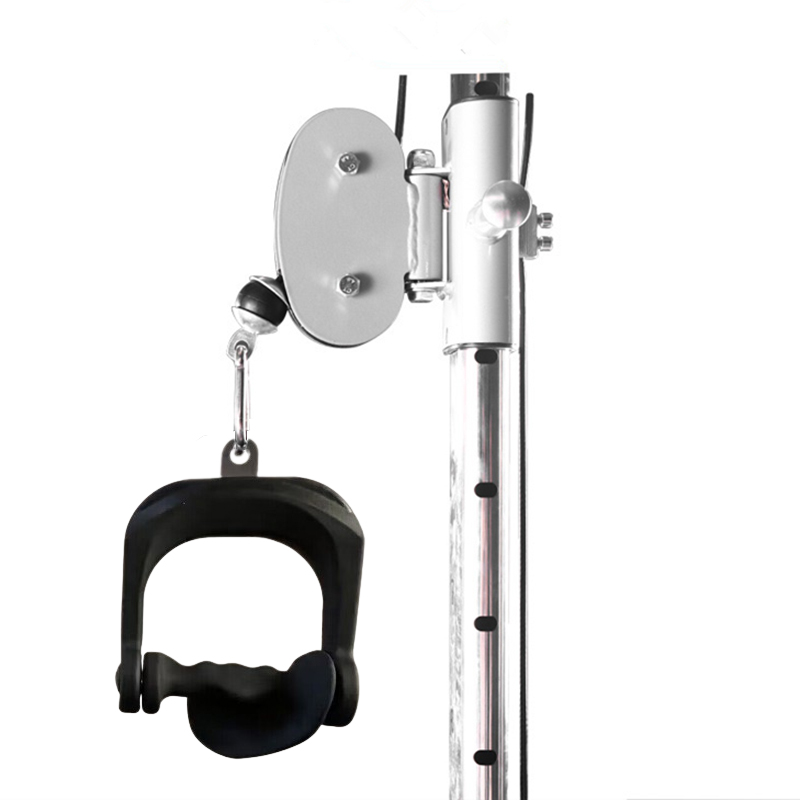 Home Gym Lat Pulldown Machine - Triple Head Cable Attachment with Triangle