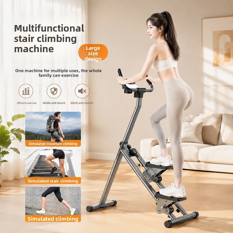 Home Gym Youtube - Multifunctional Curved Tube Stair Climber Home