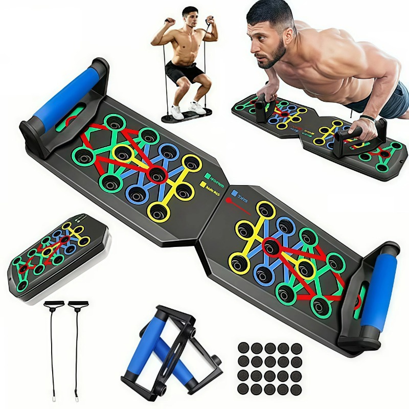 Home Gym Hack - Foldable Push Up Board with Resistance