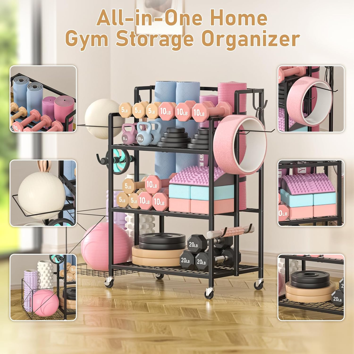 Home Gym Storage, No Material  - Home Gym Dumbbells 评论和价格