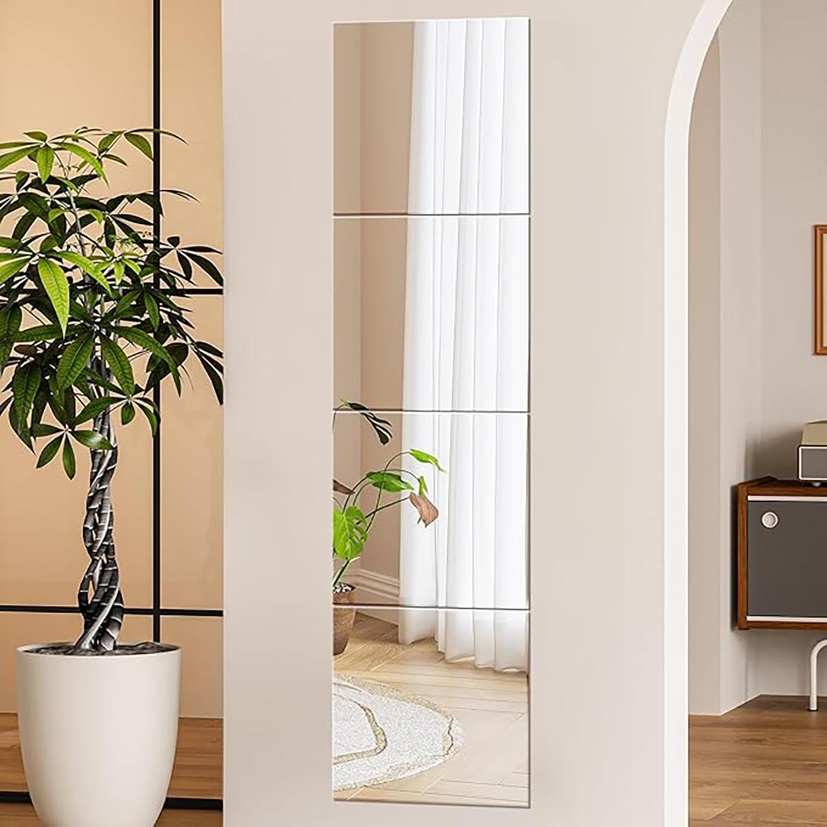 4Pcs Acrylic Mirror Wall Stick - Home Gym Options 评论和价格