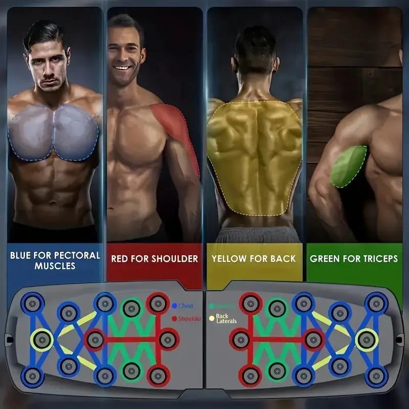 Upgraded Push Up Board 28 Hole - Home Gym Upper Body Workout 评论和价格