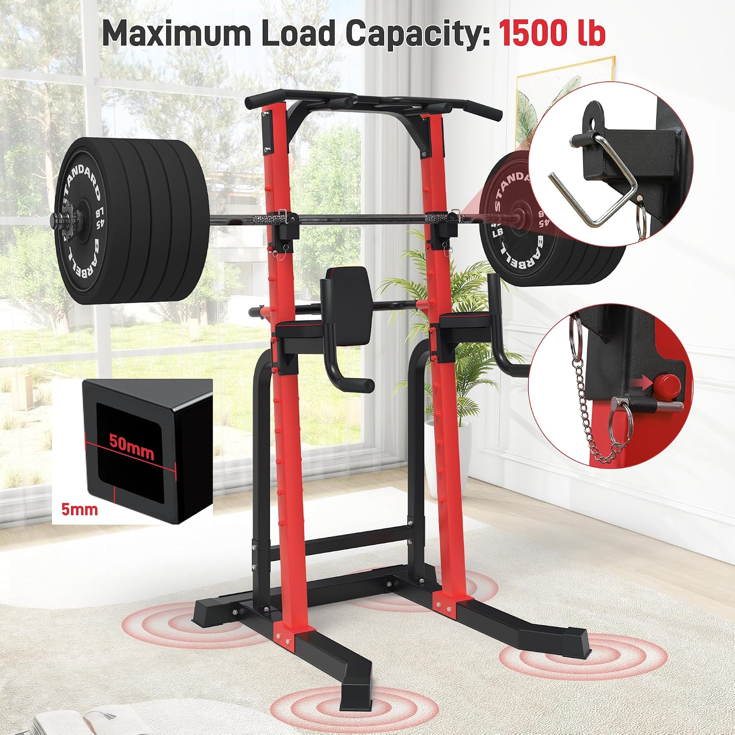 Heavy Duty Power Tower Pull Up - Home Gym Multifunctional 评论和价格