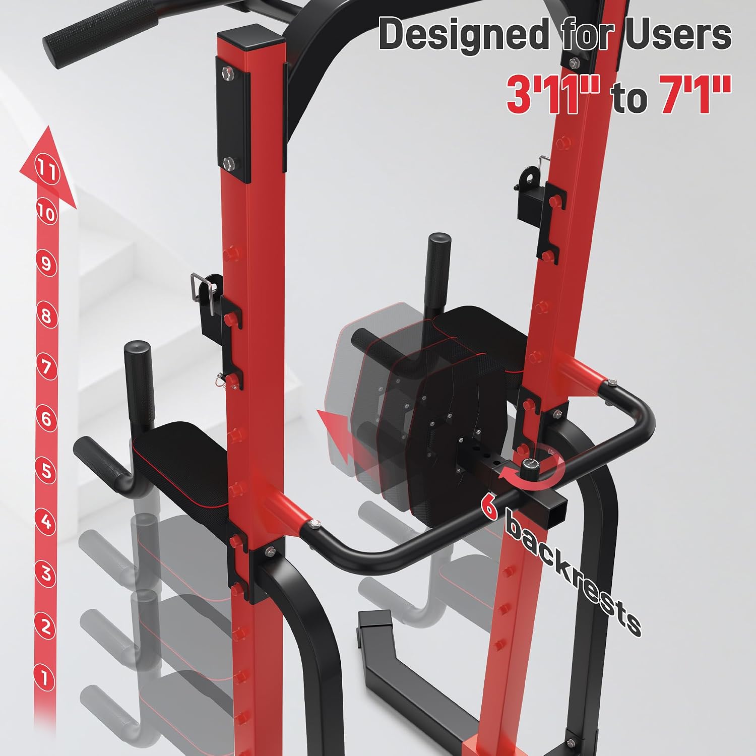 Heavy Duty Power Tower Pull Up - Home Gym Multifunctional 评论和价格
