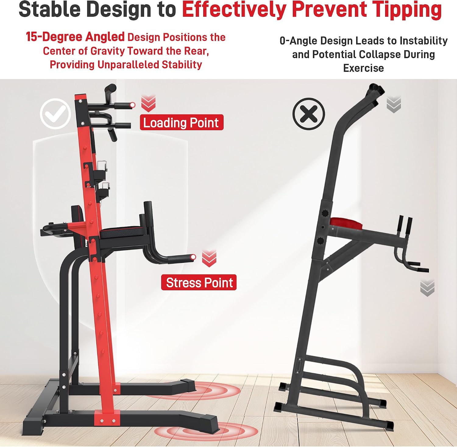 Heavy Duty Power Tower Pull Up - Home Gym Multifunctional 评论和价格
