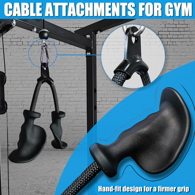 Cable Machine Attachment Set - - Home Gym Lat Pulldown Machine 评论和价格