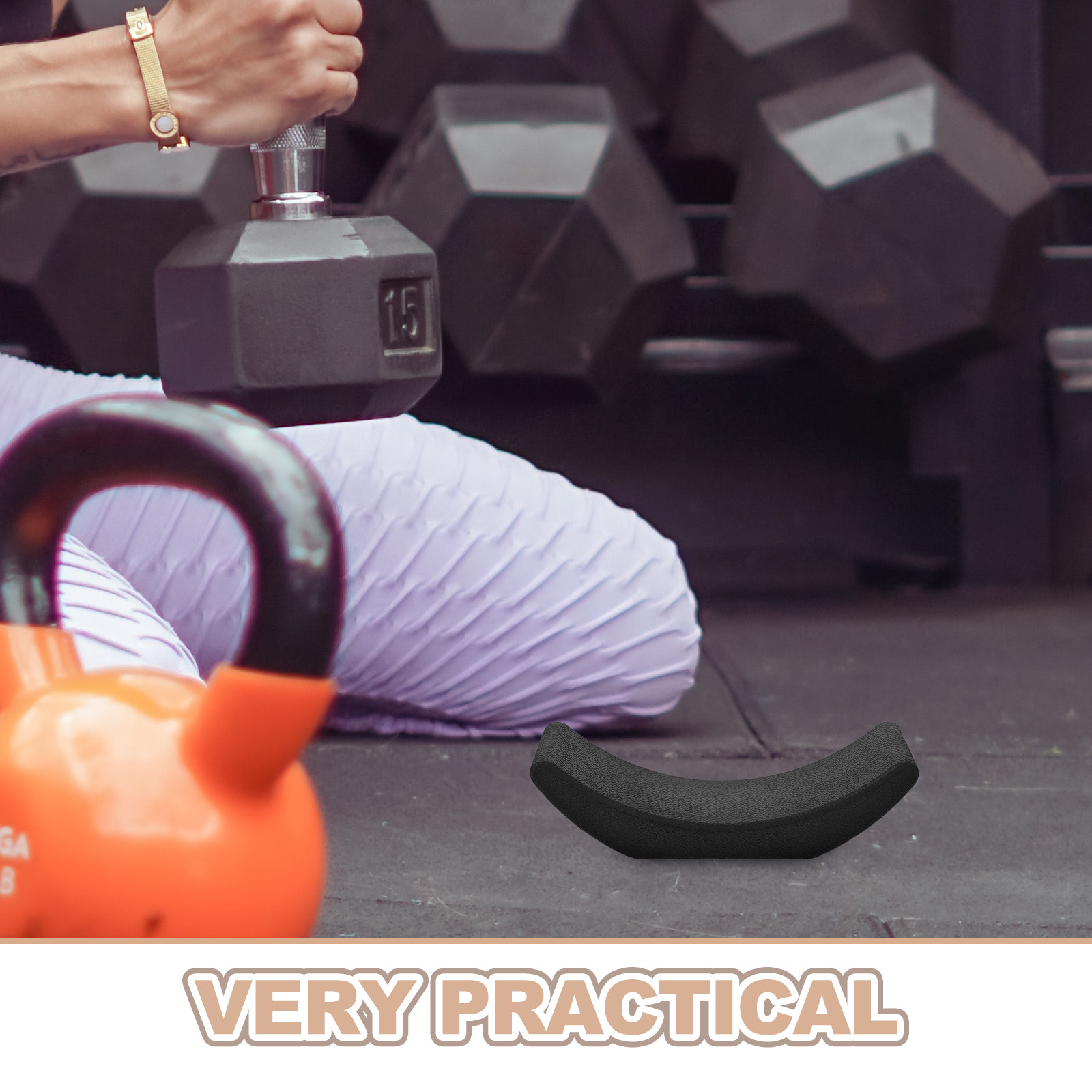 4Pcs Dumbbell Rack Stand Rubbe - Home Gym Dumbbells 评论和价格
