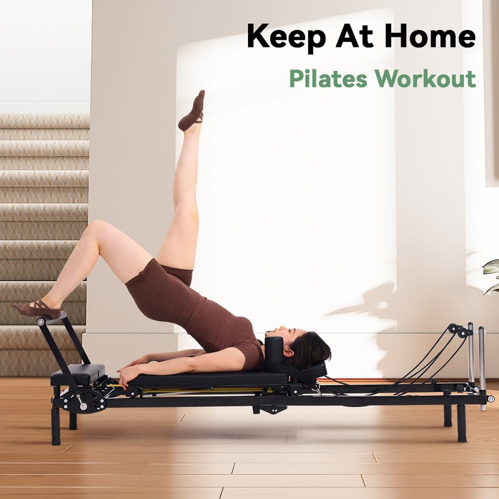 Foldable Pilates Reformer Mach - Home Gym Pilates 评论和价格