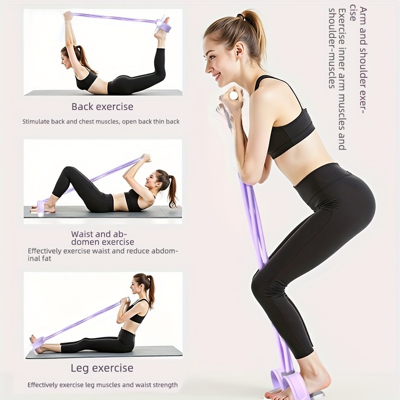 4-Tube Pedal Resistance Band M - Home Gym Youtube 评论和价格