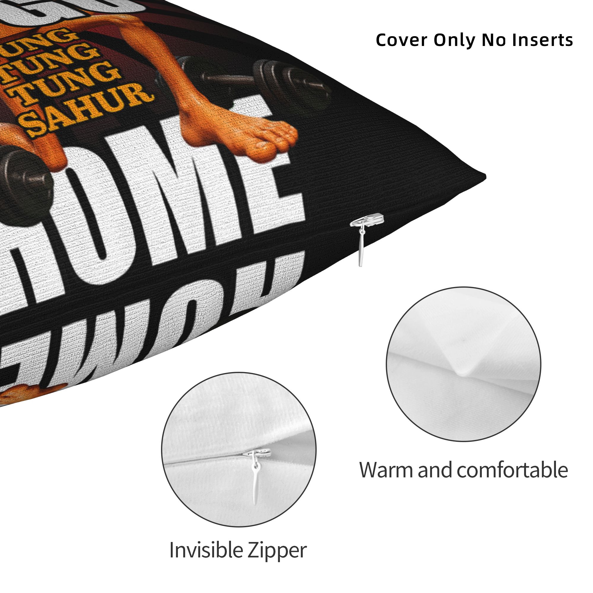 Pillow Case Go Big or Go Tung  - Home Gym Yes Or No 评论和价格