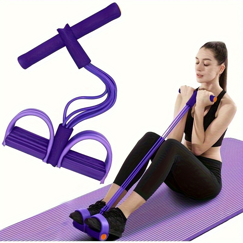 1 Pc 6-Tube Purple Yoga Resist - Home Gym Youtube 评论和价格
