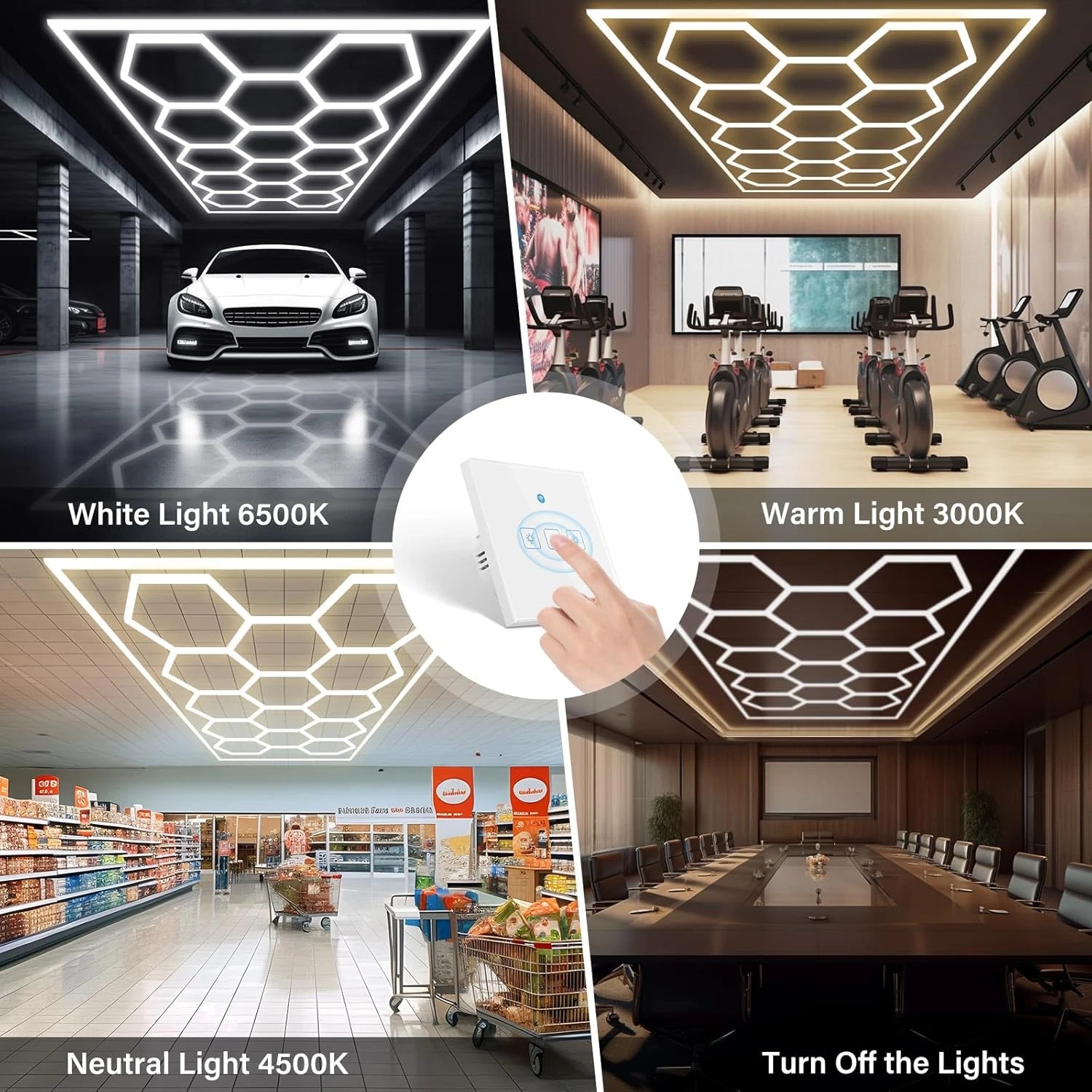 Hexagon Garage Light LED Lamp  - Home Gym Youtube 评论和价格