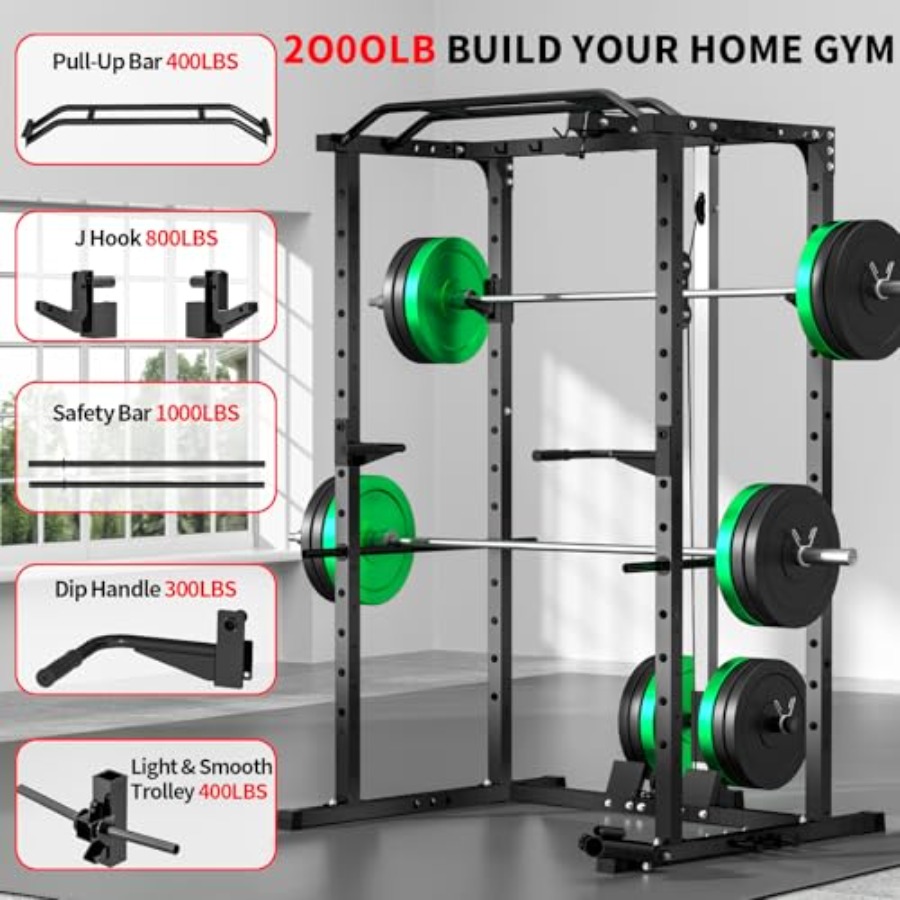 Home gym power rack with LAT p - Home Gym Multifunctional 评论和价格