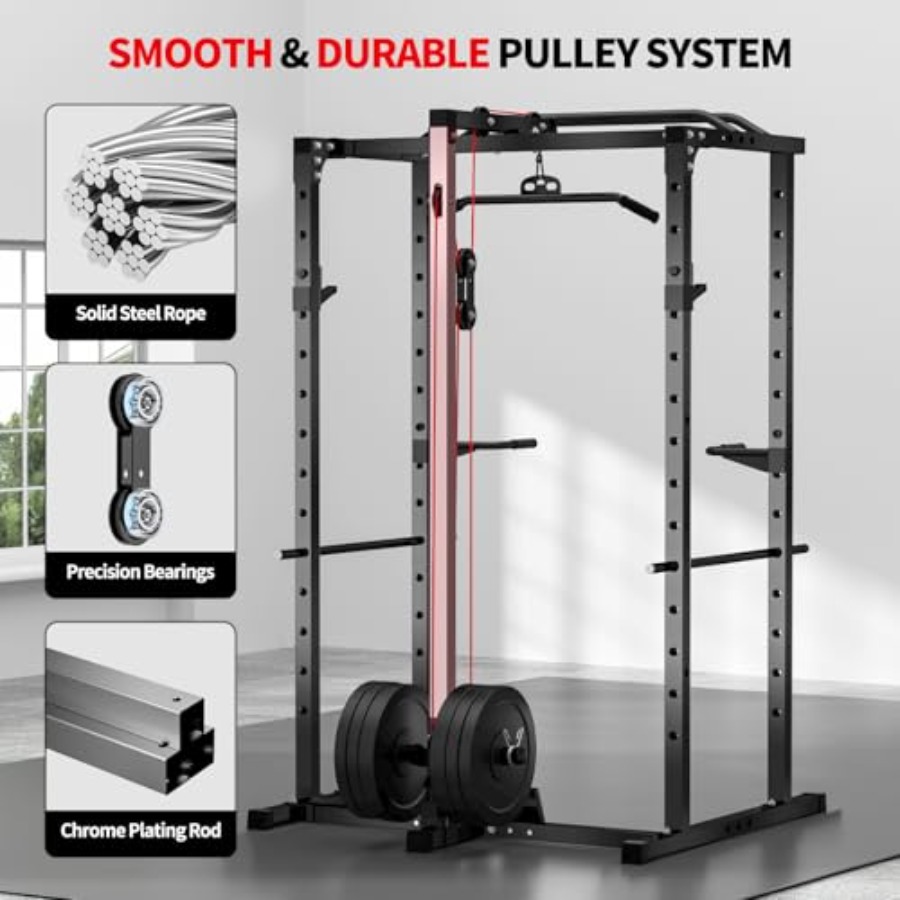 Home gym power rack with LAT p - Home Gym Multifunctional 评论和价格