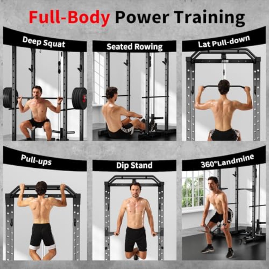 Home gym power rack with LAT p - Home Gym Multifunctional 评论和价格