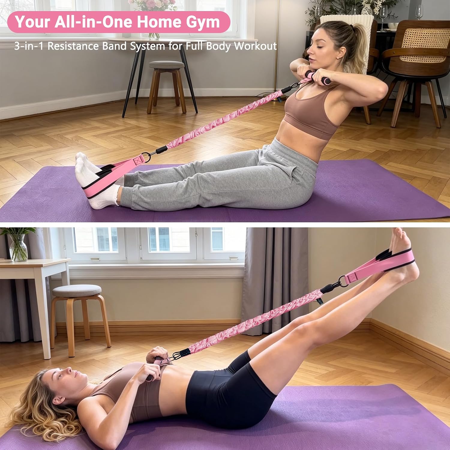 Pull‑Up Bar & Resistance Bands - Home Gym Youtube 评论和价格