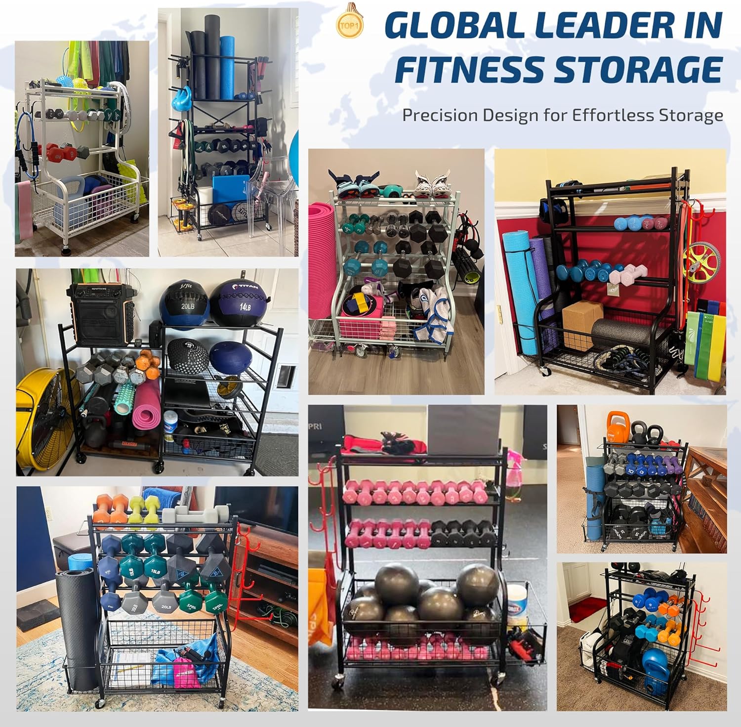 Home Gym Dumbbell Rack with Wh - Home Gym Dumbbells 评论和价格