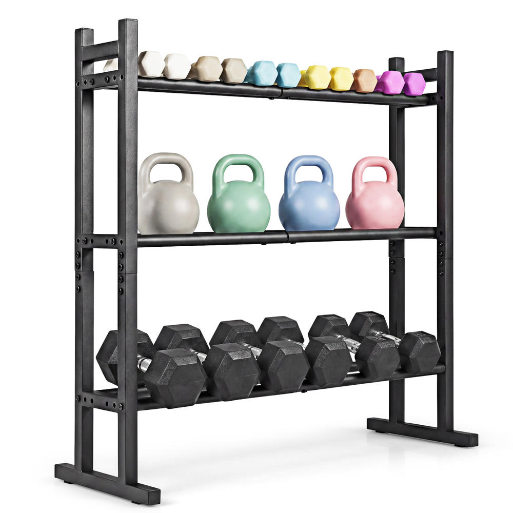 Heavy Duty 3-Tier Dumbbell Rac - Home Gym Gym 评论和价格