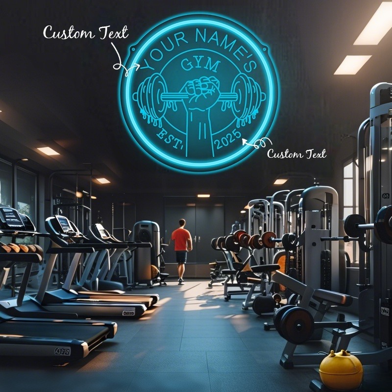 Custom LED Gym Neon Sign Barbe - Home Gym Interior Design 评论和价格
