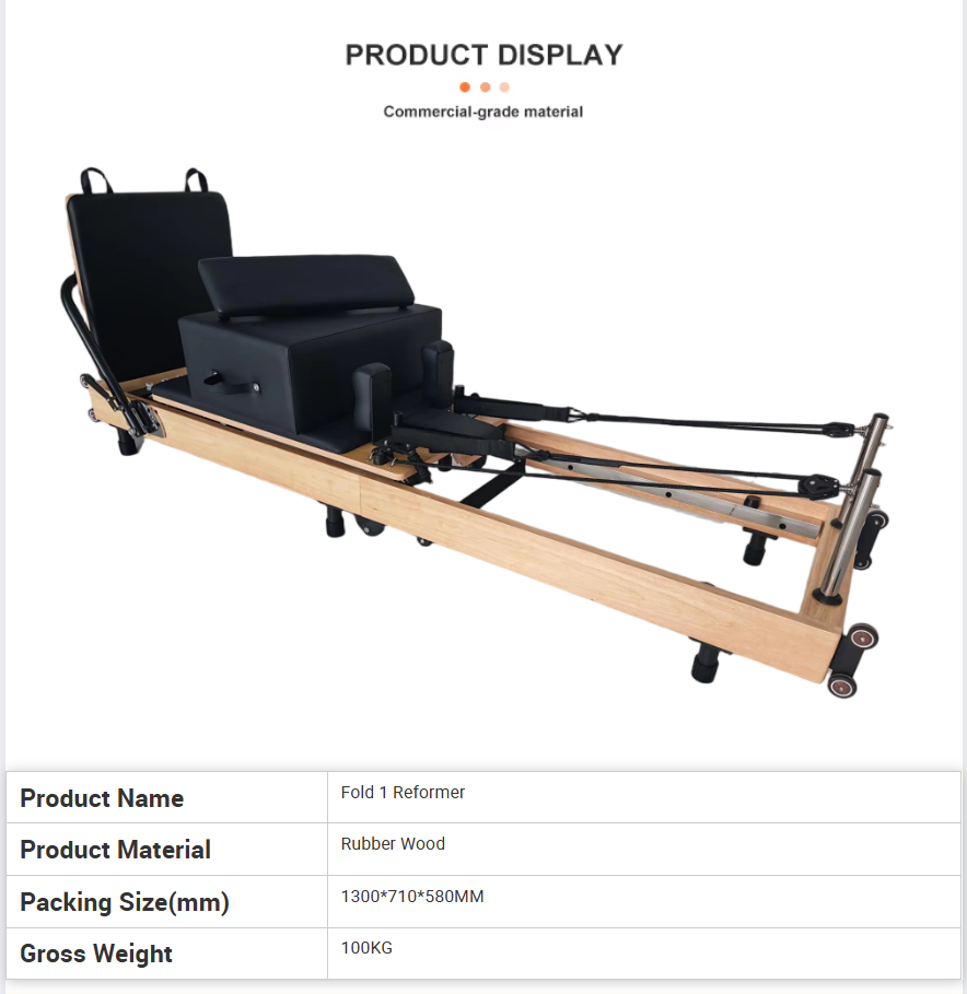 Space-Saving Foldable Oak Pila - Home Gym Pilates 评论和价格