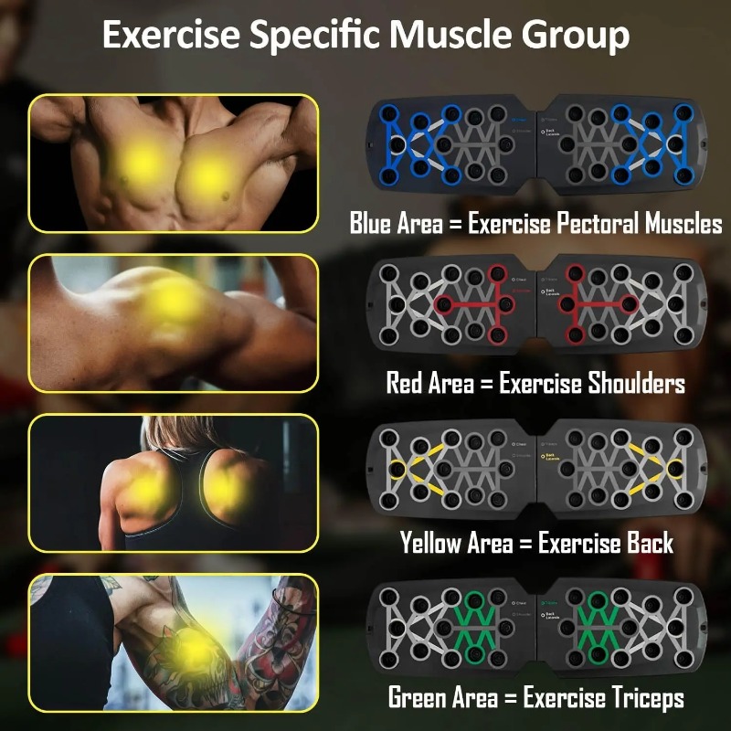 Foldable Push Up Board with Re - Home Gym Hack 评论和价格